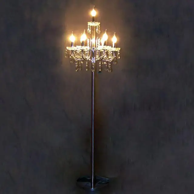 Antique Big led silver floor lamp tall standing lamp for wedding ... Antique Big led silver floor lamp tall standing lamp for wedding ...