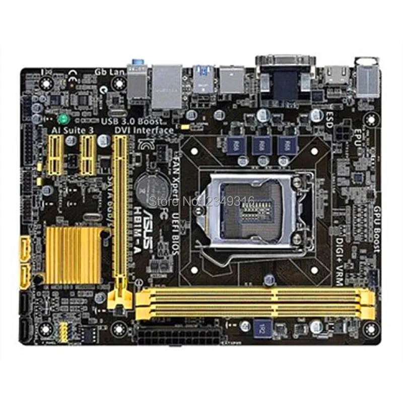 

For ASUS H81M-A original motherboard Socket LGA 1150 DDR3 H81 SATA3 USB3.0 Desktop Motherboard