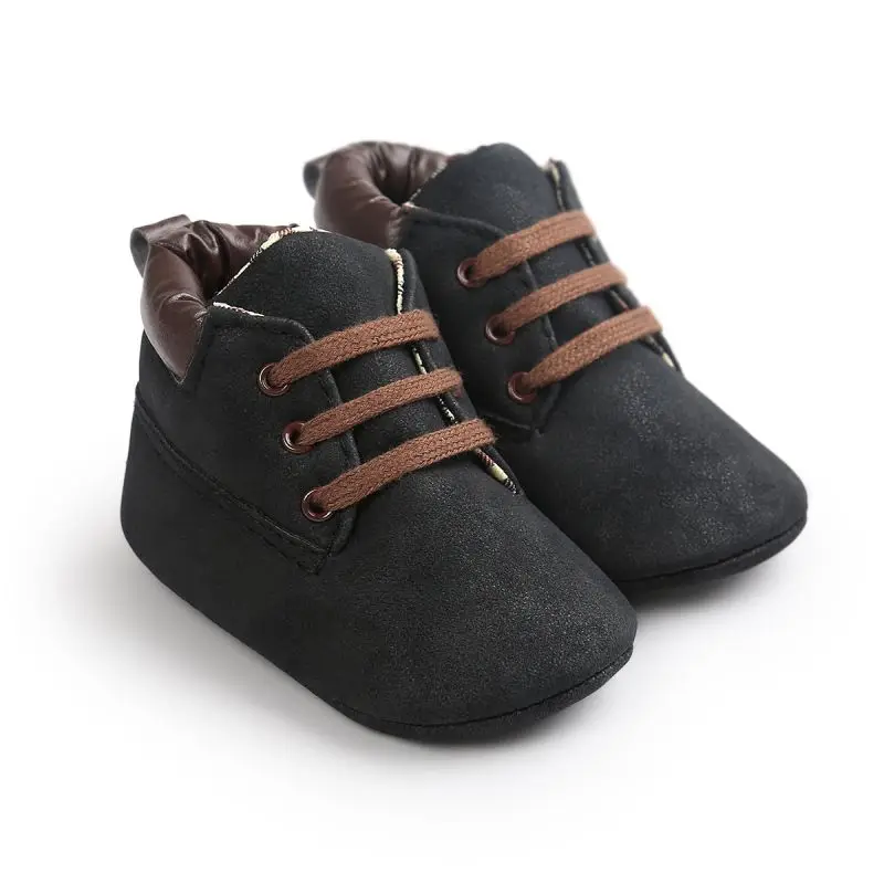 Newborn Baby Boys Casual Kids Classic Handsome Shoes Crib Babe Infant Toddler Soft Soled Boots