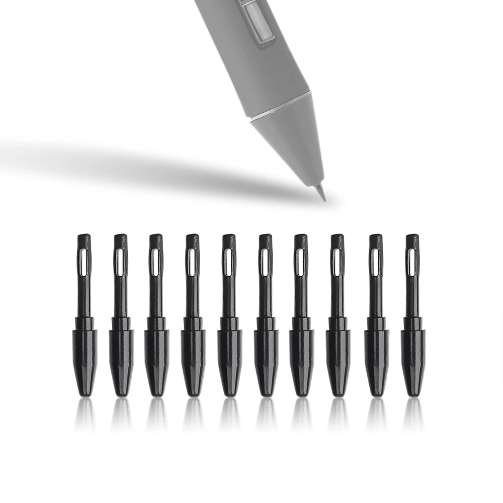 

Replacement Nibs/ Pen Heads for Parblo/ Ugee Graphics Drawing Tablet Pen - 10 Pack (Black)