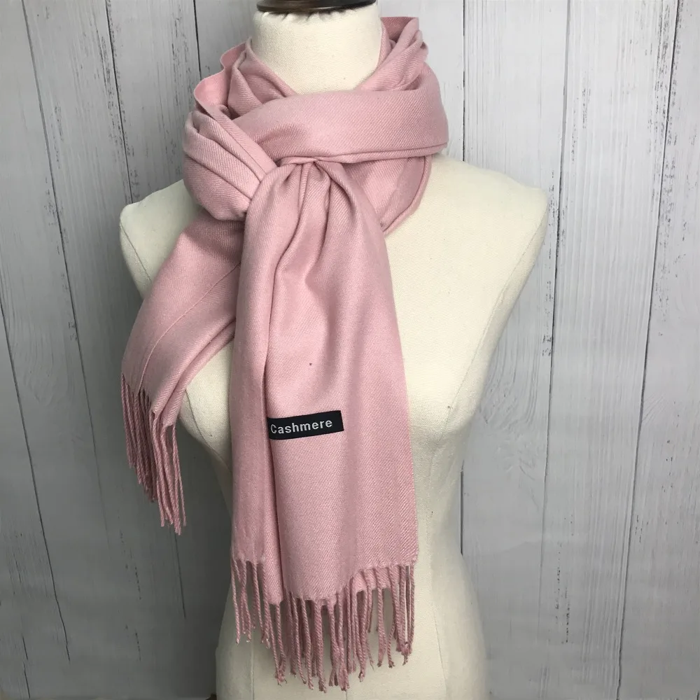 Fashion Women/'s Acrylic Linen Solid Long Pashmina Shawl Wrap Scarf cashmere