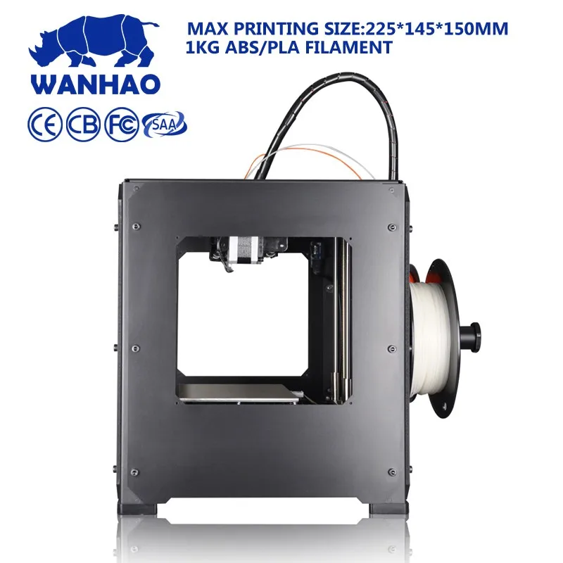 WANHAO Большая распродажа Дубликатор 4S (D4S) 3D-принтеры с двойной экструдер, выгодные цены, стабильное качество, Бесплатная нити и SD карты