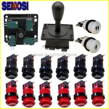 

Arcade Game Construction Kit of HAPP Style Button with Microswitch 8 Way Arcade Joystick for Fighting Games Machine Part Arcade