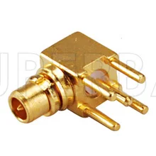 Superbat 10 шт. RF разъем MMCX через отверстие штекер правый угол PCB крепление с припоем