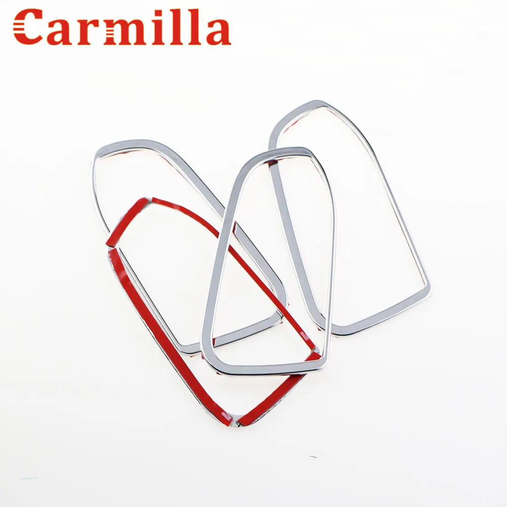 Carmilla ABS хромированная отделка дверей ручные застежки украшения кольцо наклейки чехол для KIA Sportage R 2012 2013 Аксессуары