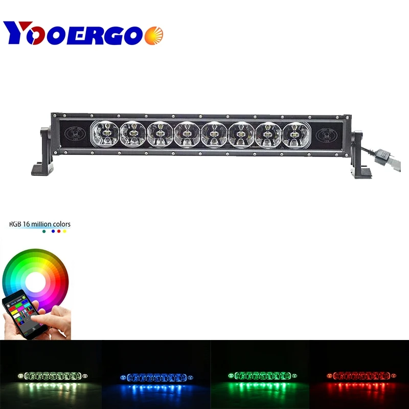 

RGB Led light Bar 21'' 120W Auto Work Light Bar Led Beams for Offroad Lada Niva Truck 4x4 4WD ATV SUV 12V 24V Led Bar