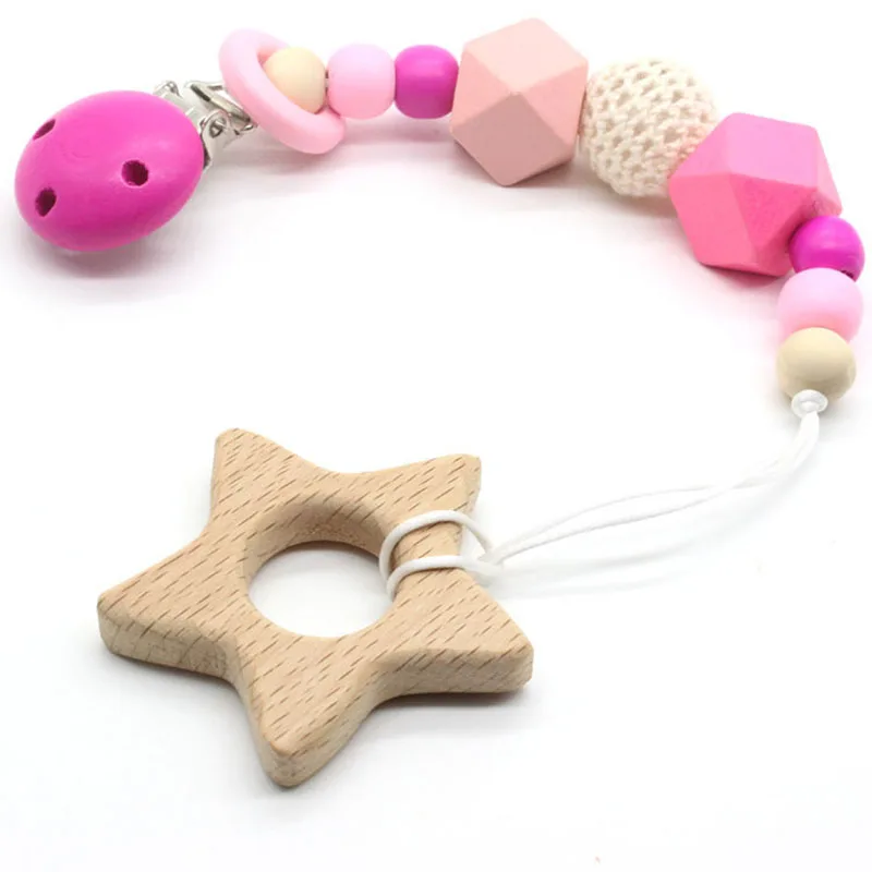 

1Pc Wooden Baby Toy Silicone Teething Beads Wood Ring Teething Toys for Baby Chew Rattles Mobiles Newborn Toy Speelgoed Gift