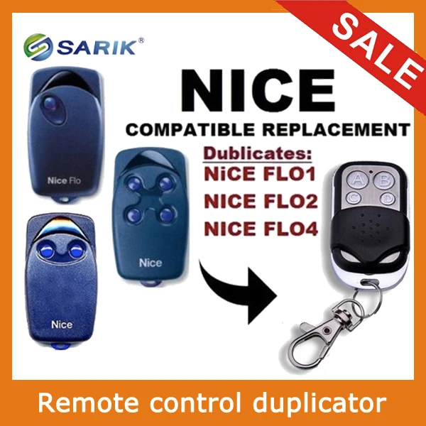 2pcs/lots NICE FLO1 NICE FLO2 NICE FLO4 Button Key Fobs Remote Control
