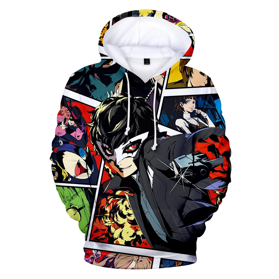 Новый 3D принт Persona 5 толстовки для мужчин/wo мужчин Kpop мультфильм аниме Толстовка
