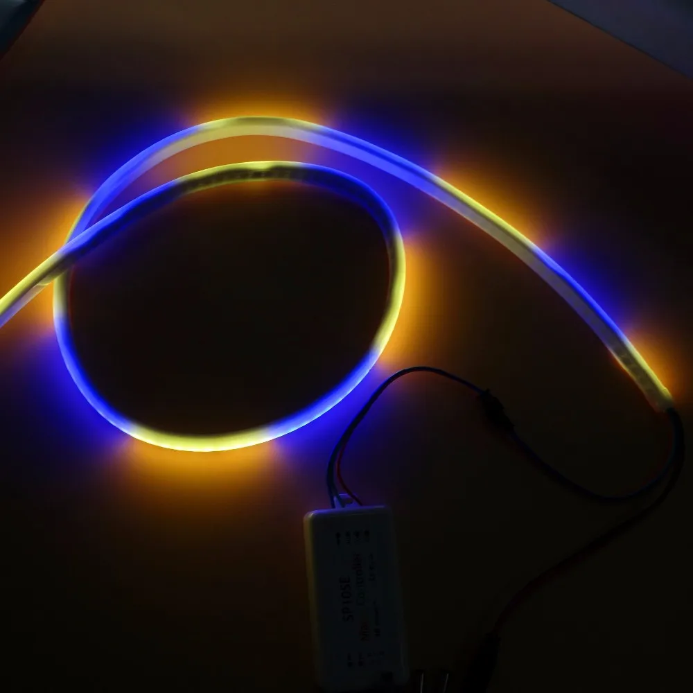 1 м DC5V SK6812-RGBW(холодный белый) 144 пикс./м Адресуемых СВЕТОДИОДНЫЙ неоновый пикселей светильник, RGB полный цвет; из водонепроницаемого материала в молочная труба; IP66