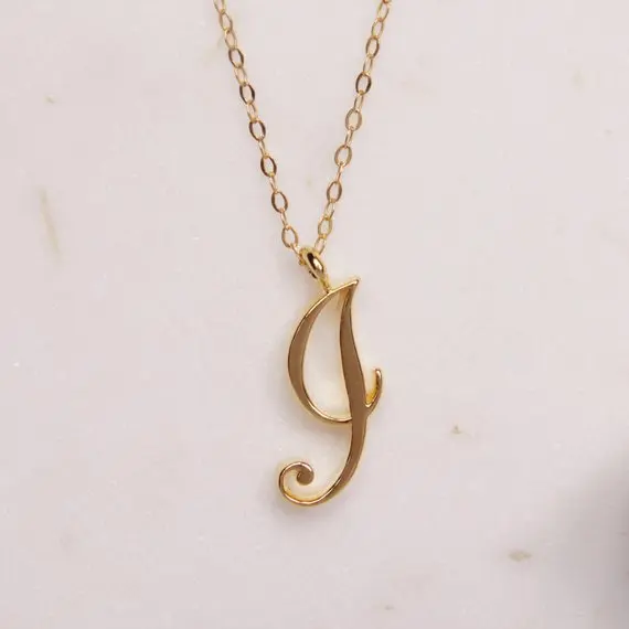 

26 Letters Initial I Necklace Silver Gold rose gold Necklace Alphabet Women Collier Friends Family Letter necklace jewelry