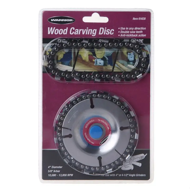 

4 Inch Angle Grinder Disc Wheel Tooth Power Plate Woodworking Chain Saw Wood Carving For Grinder Sawdisc