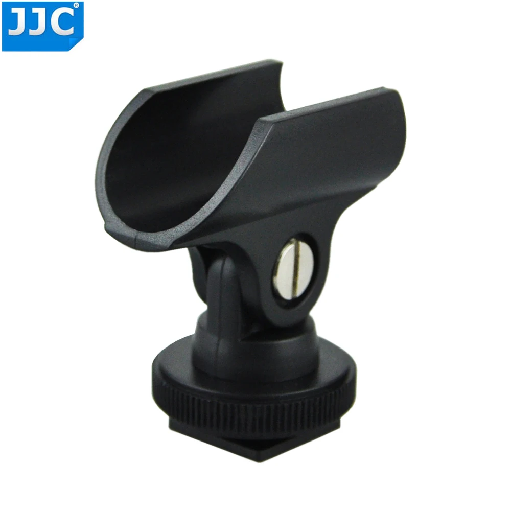 

JJC Camera Hot Shoe Adjustable Microphone Clip for C568 Azden SGM-X AT815b Beyer MC836 JJC SGM-185 etc. 21mm Shaft Diameter