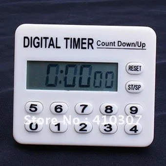 

LCD Digital Kitchen Timer Cooking Count Down Timer Counter Alarm Clock New Style New Arrival Freeshipping 100 pcs