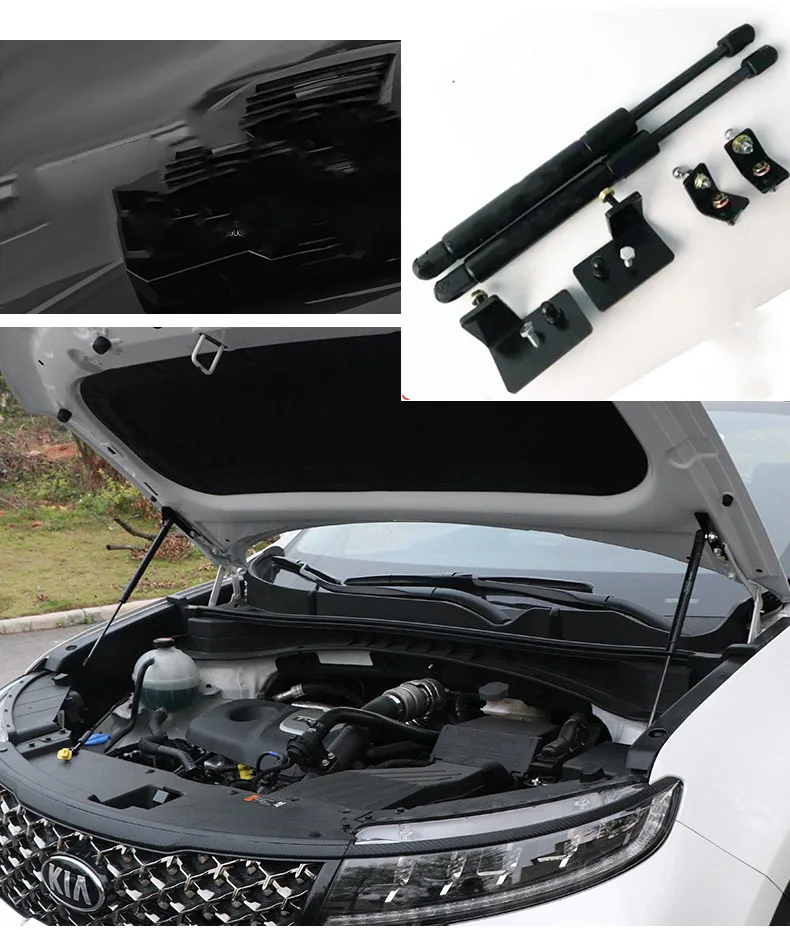 

Car Front Hood Engine Cover Hydraulic Rod Strut Spring Shock Bars Bracket For Kia Sportage 2016 2017 2018 QL KX5 Car Styling