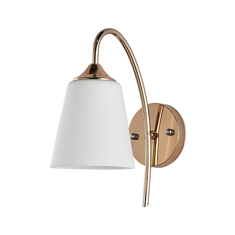 

Modern Chrome Metal Led Wall Lights Lustre glass Bedroom Led Wall Lamp Living Room Led Wall Light Fixtures Gold Wall Sconce