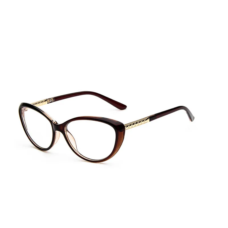 Zilead, Ретро стиль, кошачий глаз, простые очки для женщин, оптические очки, компьютерные очки для чтения, женские очки oculos de grau feminino armacao - Цвет оправы: tea