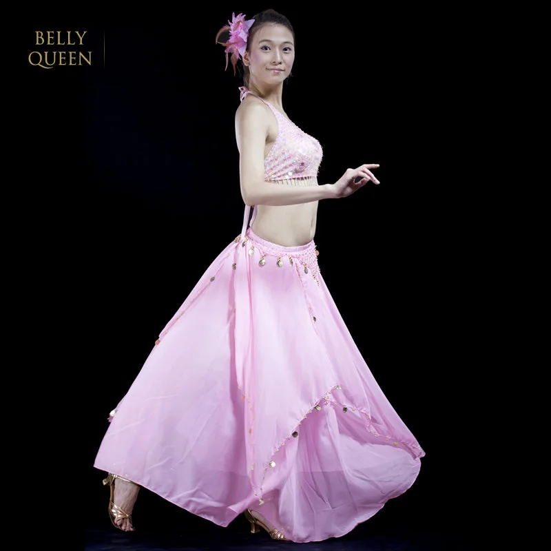 BELLYQUEEN 2 шт./компл. 15 цветов Одежда для восточных танцев живота индийское платье