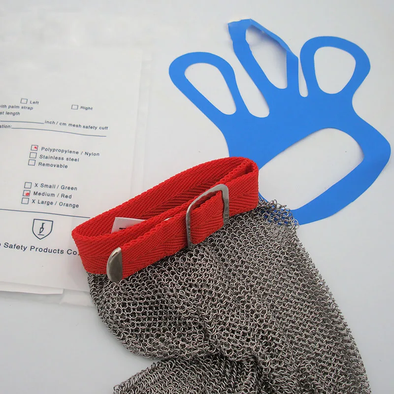  MOOL Durable and Comfortable Protective Glove Stainless Steel Mesh Cutting Resistant Chain Mail Cha - 32912099769