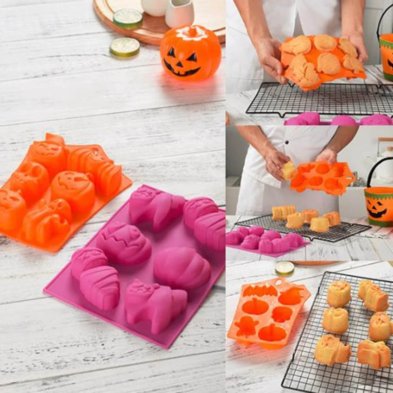 

Pumpkin Silicone Mold Cake Chocolate Mold Halloween Cake Decorating Tools Fondant Cake Mold Bakeware Tool