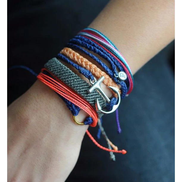 Богемные летние пляжные браслеты дружбы ювелирные изделия ручной работы Регулируемые восковые нитяные браслеты для женщин