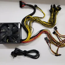 YUNHUI ETH ZCASH Шахтер золото мощность 12 V 150 1800 W(с кабелем)(YUNHUI) 1800 Вт ETH PSU для R9 380 RX 470 RX480 6 GPU карты