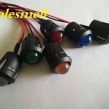 5 шт. 10 мм 3 В DC Предварительно проводной Рассеянный светодиод+ пластиковый корпус под светодиод светло-красный желтый синий зеленый белый оранжевый теплый белый рассеянный