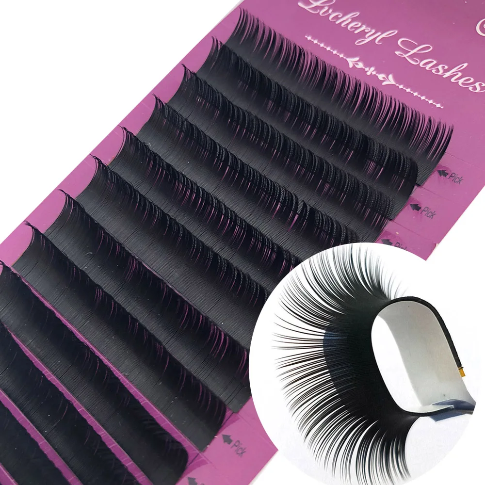 

Lvcheryl Individual Eyelashes Extension False Volume Eyelash Extensions Premium Mink Lashes Professional Makeup Lashes