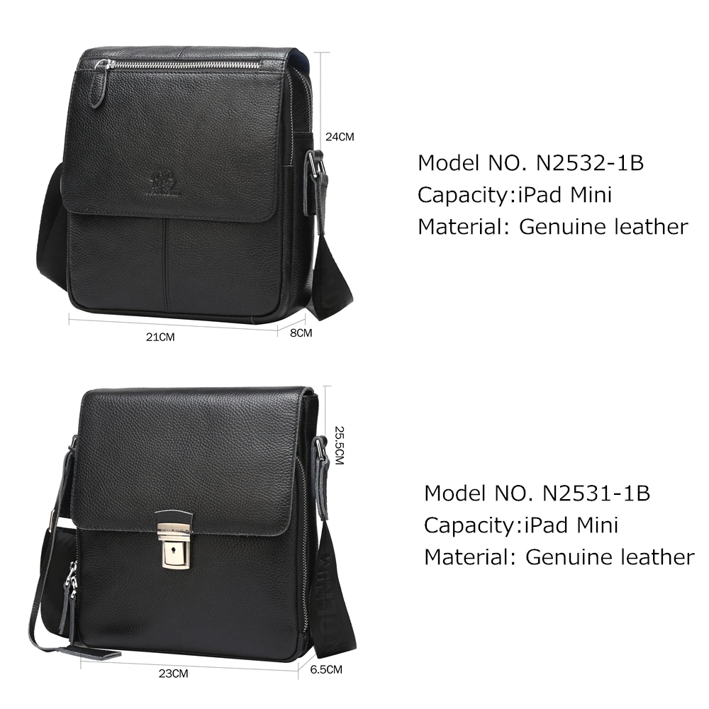 البيسون الدنيم باد مصغرة حقيبة جلد طبيعي أسود الأعمال رسول أكياس رجل crossbody للرجال ماركة مصمم باد حقيبة N2533 البيسون الدنيم باد مصغرة حقيبة جلد طبيعي أسود الأعمال رسول أكياس رجل crossbody للرجال ماركة مصمم باد حقيبة N2533
