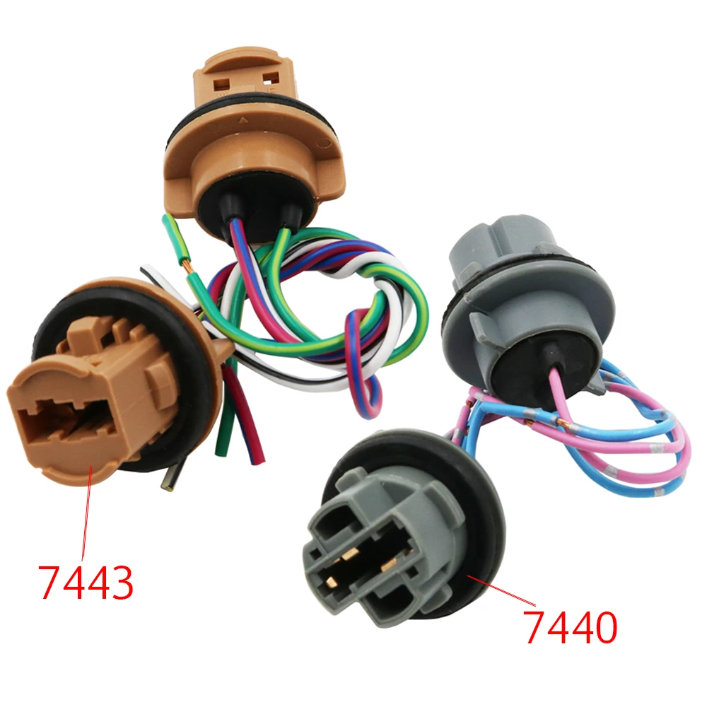 

YSY 2pcs T20 7440 7443 LED Bulb Socket Brake Turn Signal Light Harness Wire Adapter LED Lamp Holder Brake Light Cable