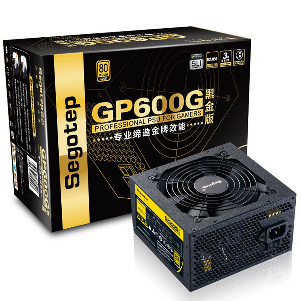 Segotep 500 واط GP600G atx pc الكمبيوتر امدادات الطاقة psu 12 فولت pfc النشطة 91% كفاءة 80 80plus العالمي ac 100-240 فولت Segotep 500 واط GP600G atx pc الكمبيوتر امدادات الطاقة psu 12 فولت pfc النشطة 91% كفاءة 80 80plus العالمي ac 100-240 فولت
