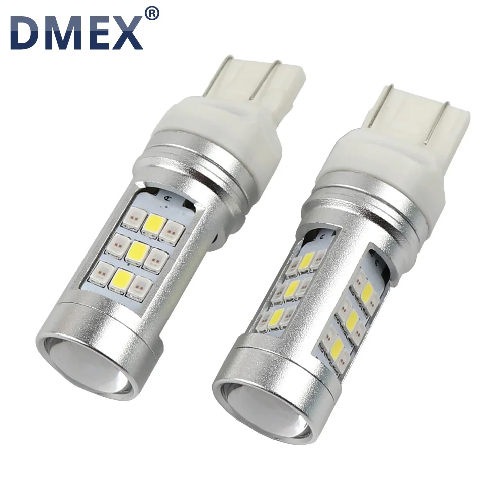 DMEX 2 шт. Switchback двухцветные светодиодный светодиодные лампы T20 7443 Srck 7444NA W21/5 Вт