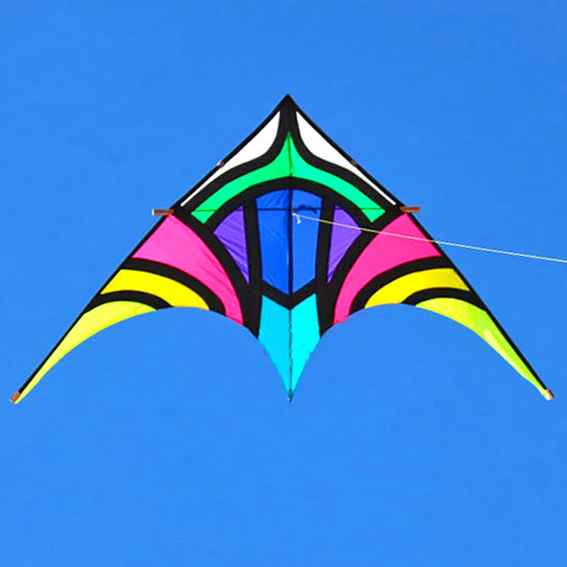 free shipping high quality flying rainbow kite nylon kite fabric kite