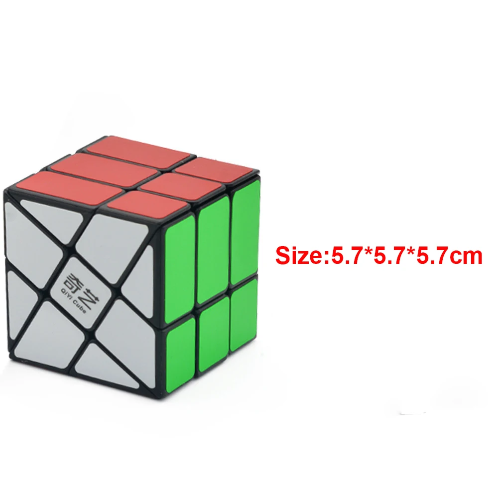 Кубик 3x3x3 6 сторон скоростной куб магические кубики пластик обучающая головоломка твист подарок для игры игрушки для детей - Цвет: 8
