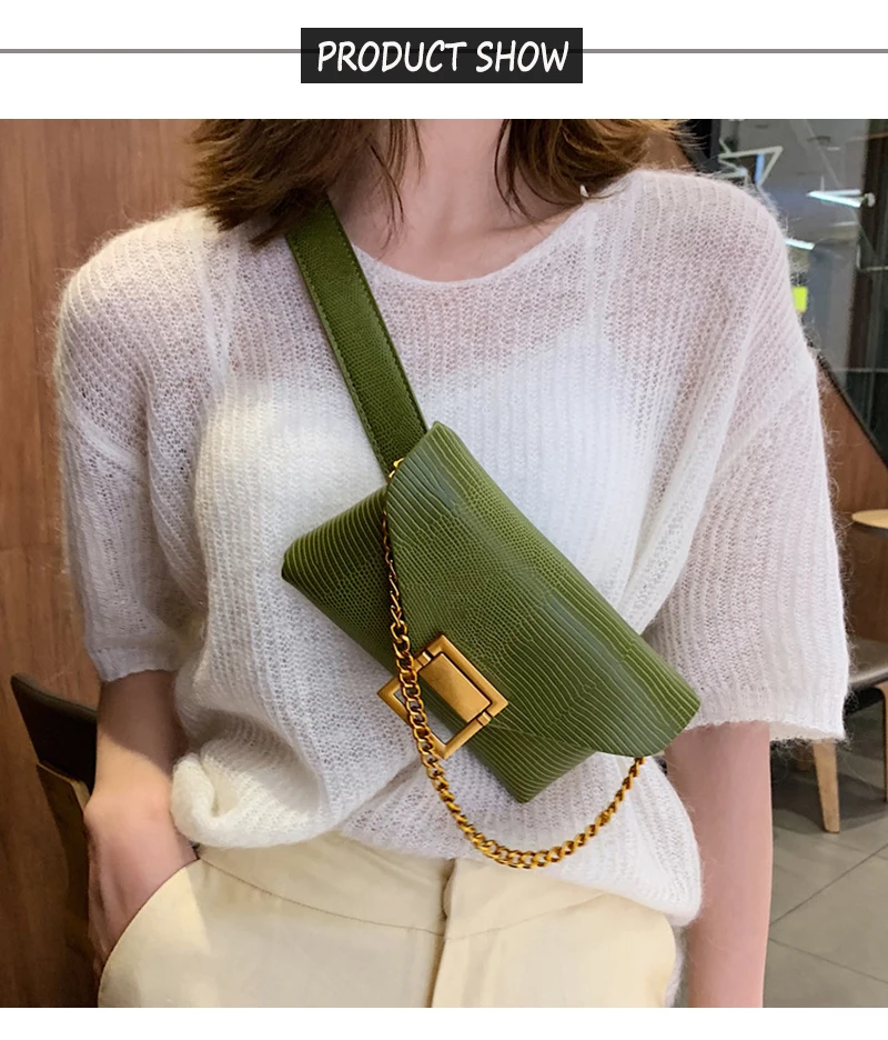 Модная поясная сумка, женская кожаная поясная сумка, известный бренд, поясной ремень, сумки на цепочке с металлической пряжкой, квадратный карман для телефона N82