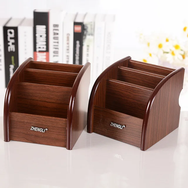 Vintage Caja de Almacenamiento de Artículos Diversos De Madera