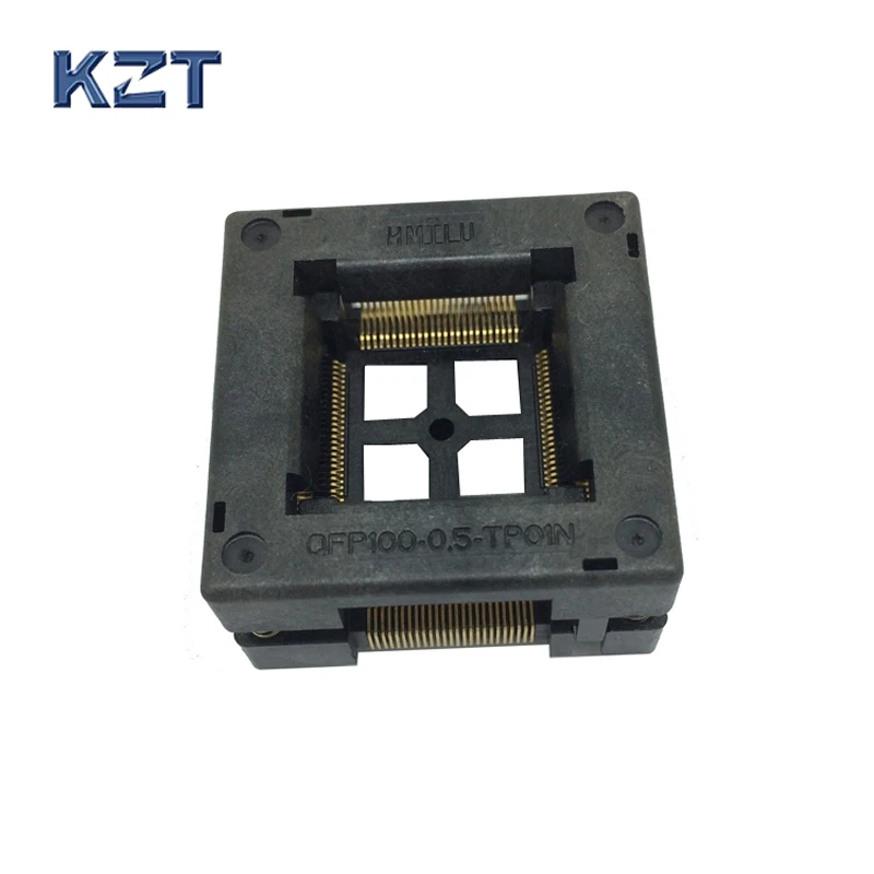 

Free shipping TQFP100 FQFP100 LQFP100 Burn in Socket OTQ-100-0.5-09 Pin Pitch 0.5mm IC Body Size 14x14mm Open Top Test Adapter