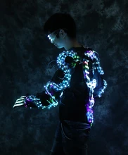 Bar party Dragon font b LED b font light font b costume b font service Colorful
