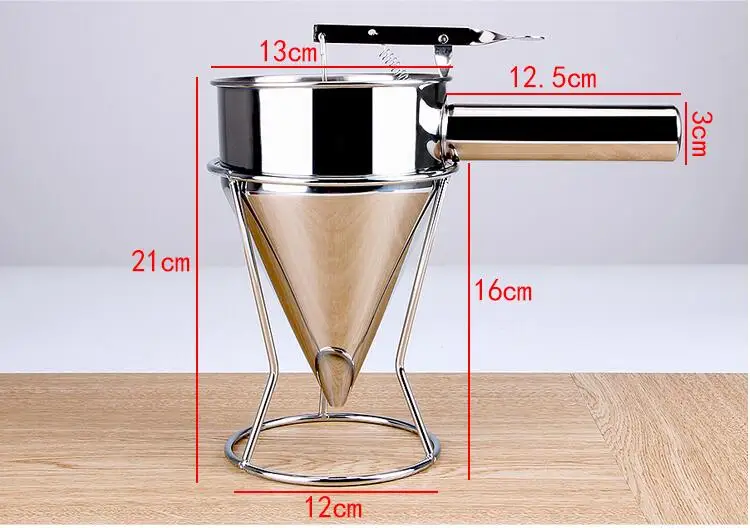hot sale Stainless steel Batter Dispenser ,taiyaki funnel; waffle
