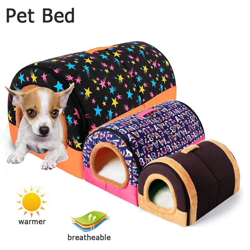 Dog Beds Mats Kennel Doggy Warm House Winter Cot Pet Sleeping Bed House