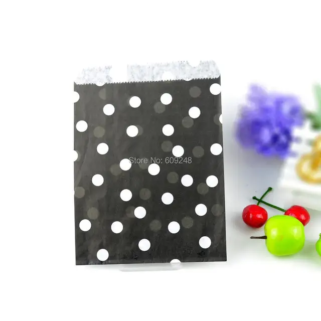 100pcs Mixed Colors Gift Favor Buffet Black Paper Party 100pcs Mixed Colors Gift Favor Buffet Black Paper Party Candy Treat Bags Small Tiny Polka