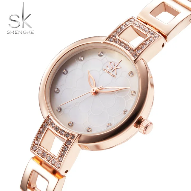 

Shengke Fashion Women Watches Diamond Analog Display Waterproof Watch Elegant Quartz Watch luxury Ladies Wristwatch Reloj Mujer