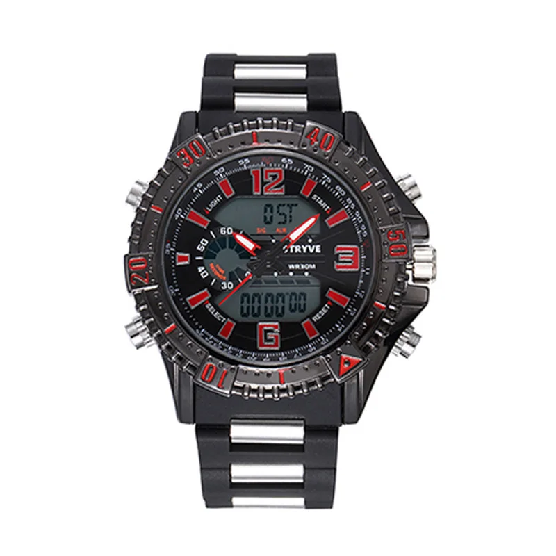 

Fashion Sports Electronic Watch Men's Outdoor Sports Watches LED Display Analog Digital Electronic Watch Free Shipping Sale