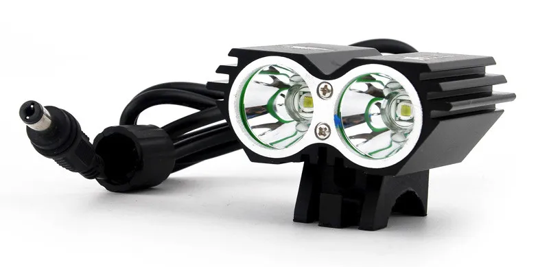 U2 велосипедный светильник, водонепроницаемый светильник-вспышка для руля велосипеда, светодиодный Lihgts Аксессуары для велосипеда+ батарейный блок 8,4 в