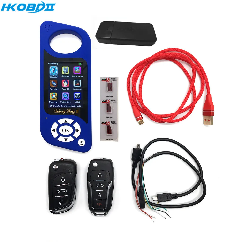 HKOBDII Handy Baby2 JMD Baby 2 ручной ключ чип копир авто программист с 3 шт Красные фишки и