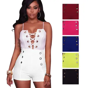 

Fashion Women Vintage High Waist Summer Casual Shorts Short Hot Trousers S to 2XL