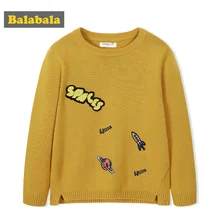 Balabala/модный осенний хлопковый свитер для маленьких детей; свитера с рисунком Вселенной для мальчиков; детский осенний мягкий костюм