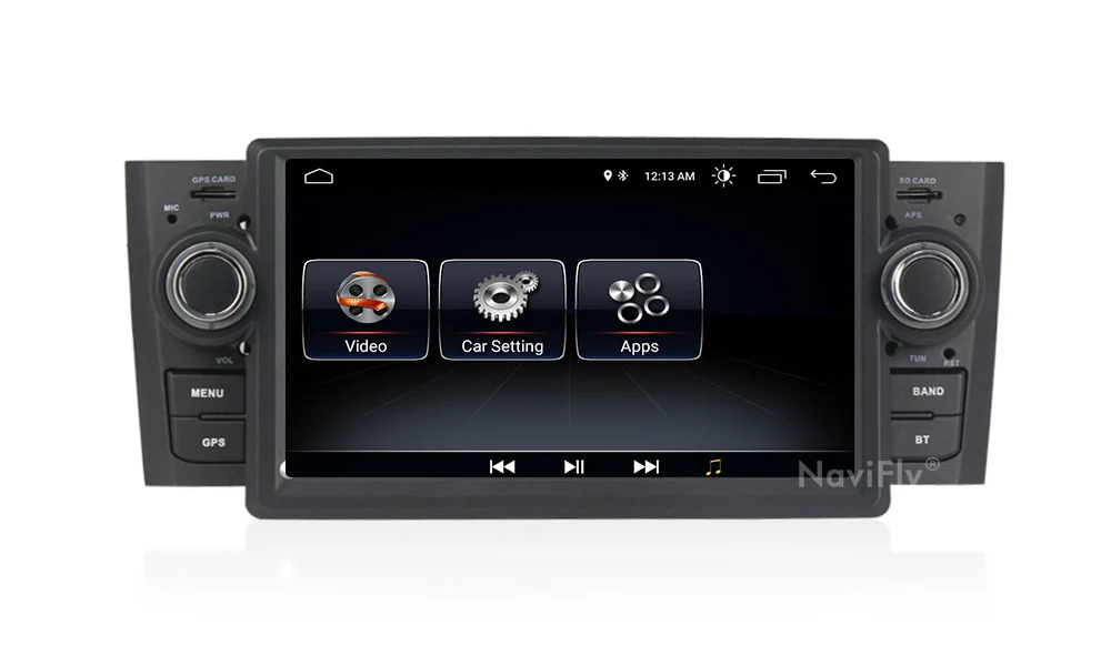 Clearance Navifly Car DVD GPS Android 8.1 Car Radio 1 Din Multimedia Player Navigation For Fiat/Grande/Punto/Linea 2007-2012 Radio FM SWC 13