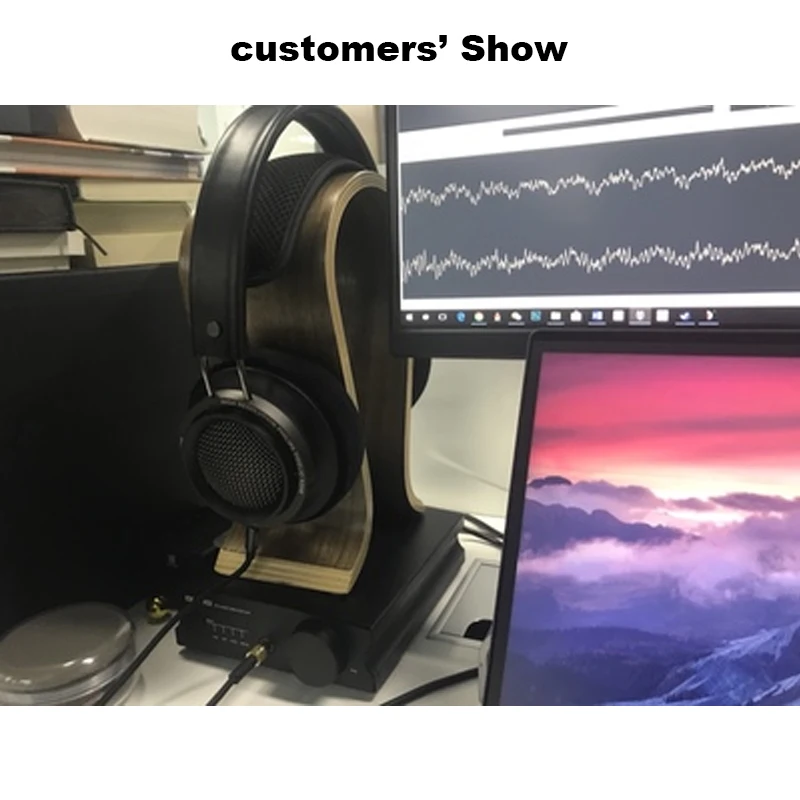 Classic Natural Wooden Headphone Stand U Shape Earphone Holder Headset Hanger Headset Rest for Beats JBL Universal Headset Hot