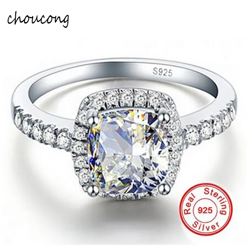 Акция! GALAXY 925 пробы, роскошное серебряное женское кольцо, 4 карата, CZ, Диамант, кристалл, обручальное кольцо, размеры США 5, 6, 7, 8, 9, 10, 11, 12